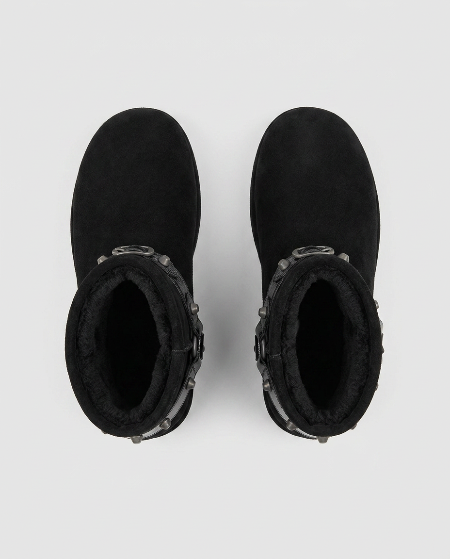 Studded Wool Boots