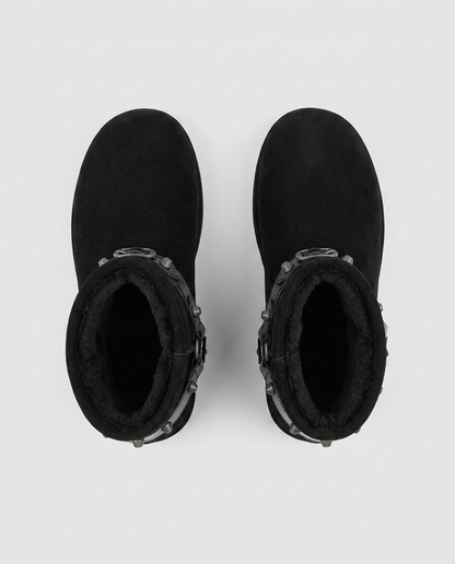 Studded Wool Boots