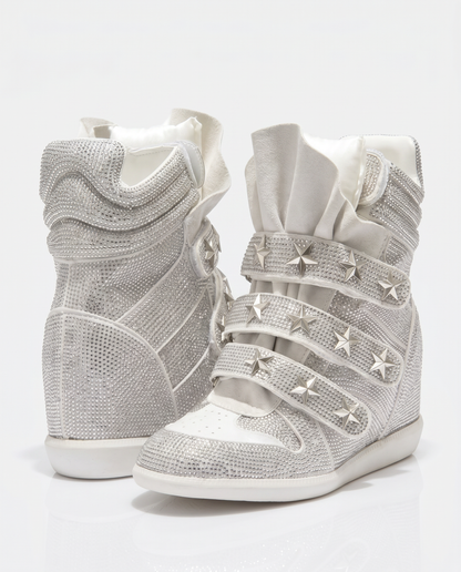 Sparkling Hidden Wedge Sneakers