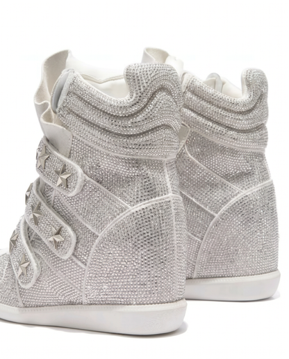 Sparkling Hidden Wedge Sneakers
